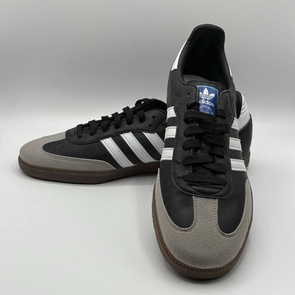 adidas | Shoes | Size 2 Adidas Samba Vegan Mens Blackwhitegum Shoes H1878  New | Poshmark